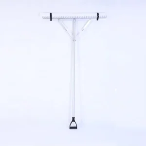 36 inch Aluminum Weed Scraper with Floating Rubber Bands and Telescopic Aluminum Handle Suitable for Cleaning Grass Leaves