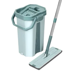 360 Scratch Bucket Mop Magic Microfiber Household Hand Wash Free Lazy Flat Mop Squeeze Out Wet and Dry Mop