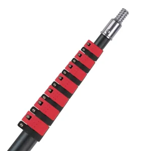 3K 100% 9m Carbon Fiber Telescopic Pole Cleaning Stick Replacement Head Clamp Lock Household Cleaning Tools