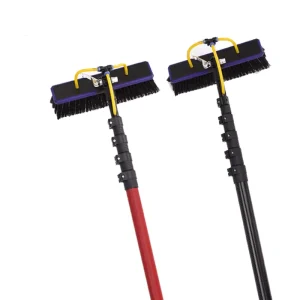 3K High Rise Clamp Carbon Fiber Telescopic Poles 18m 20m 60ft Water Fed Extension Equipment Window Cleaning Brush Tool System