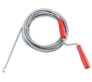 3M 4M 5M Double handle Drain Auger Metal Drain Cleaner Sewer Dredging Tool Drain Auger Clog Remover