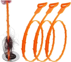 3Pcs Household Cleaning Tools Kitchen Bathroom Drain Cleaner Hair Sewer Filter Snake Clog Remover for Unclogging Sinks