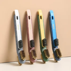 4 1 Grip Cleaning Brushes Rust Dirt Paint Remover Heavy Duty Eco Friendly Plastic Handle Nylon Bristles Cleaning