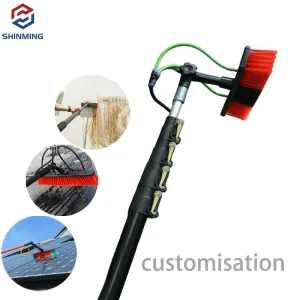 4 30ft Aluminum Telescopic Window Cleaning Poles Water Fed Poles Solar Panel Cleaning Brush Kit Telescopic Brush