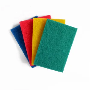 4″ X 6″ Kitchen Cleaning Polyester Non Abrasive Scrub Sponge Green Scouring Pad