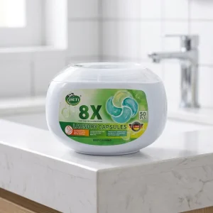 4 in 1 50 Pcs Laundry Detergent Pods Powerful Clean Laundry Detergent Pods Month Long Freshness Powerful Effective JIETI