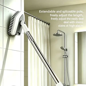 4 in 1 Home Hard Bristle Versatile Multi Purpose Corner Floor Gap Crevice Scrub Cleaning Brush Kit for Bathroom Cleaning