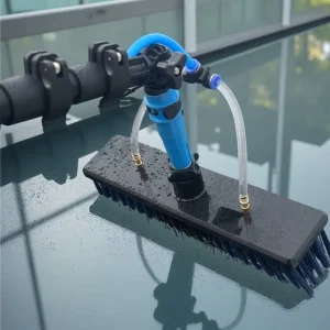 4.6m Durable Aluminum Telescopic Rod Solar Panel Cleaning Kit Household Brushes Cleaning Tool