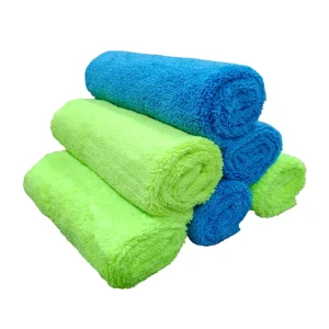 40*40cm High-Density Microfiber Long and Short Pile Towels Quick-Dry Dual Sides Detailing Cloth for Vehicle and Kitchen