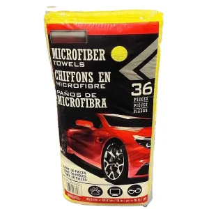 40*40cm Square 36 Pack Automotive Microfiber Towel Eco-Friendly Reusable Car Polishing Detailing Quick-Dry Cleaning Cloth