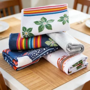 40*60CM Blank Waffle Weave Tea Towels Polyester Dish Towel for Kitchen Sublimation Embroidered Roll Kitchen Cloth Dish Towel