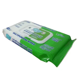40 Pieces of Alcohol free Wipes with Refreshing Antibacterial and Cleansing Triple Functions