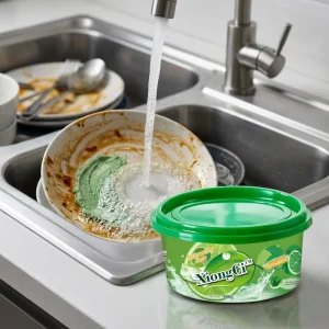 400g Eco Friendly Lemon Scent Dish Wash Paste Strong Grease Remover for Kitchen Effective Cleaning