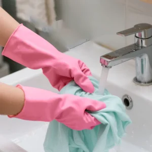 40G 60G Safety Latex Nitrile Rubber Gloves Transparent Custom Printed Spray Diamond Texture Anti Slip Waterproof Ergonomic