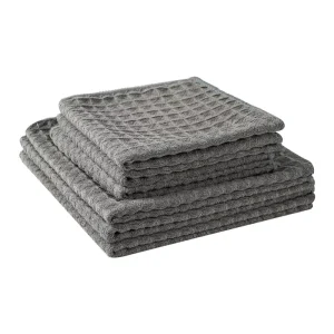 40cm X 40cm Waffle Pattern Water Absorbent Glass Cleaning Weave Towel Car Wash Clean Dish Cloths Ultra Soft Quick Drying