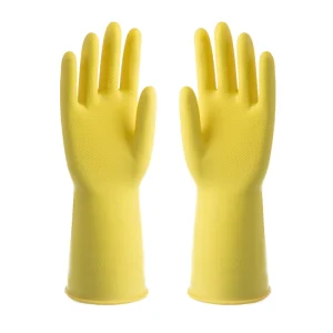40g 60g Yellow Household Gloves Latex Powder Free Household Gloves Kitchen for Cleaning