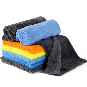 40x60cm 400gsm Car Wash Towel Drying Long Short Edgeless Microfiber High Low Piles Buff Ceramic Coating