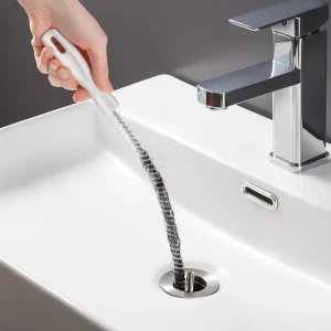 45cm-80cm Pipe Dredging Brush Bathroom Hair Sewer Sink Cleaning Brush Drain Cleaner Flexible Cleaner Clog Plug Hole Remover