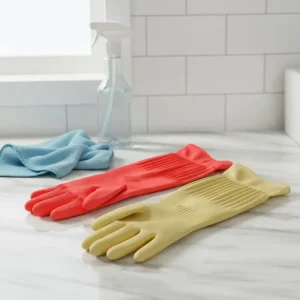 45cm Extra Long Red Color 140g Latex Household Gloves Rubber Gloves Latex Gloves No lining Unflocklined