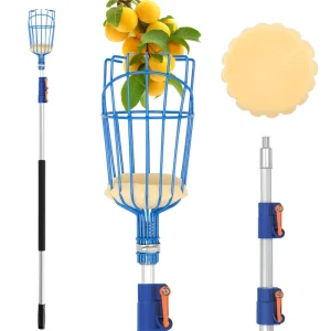 4m Adjustable Pole Extendable Fruit Picker Garden Tool Telescopic Fruit Picker for Garden Work