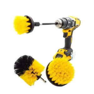 4pcs Drill Cleaning Brushes Attachment Set with Shank Detailing Electric Brush for Bathroom Surfaces Corners Kitchen Car Washing