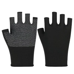 5 Finger Polyester Dot Bead Gloves for Cycling Fishing Gardening and Labor Household Protection Gloves
