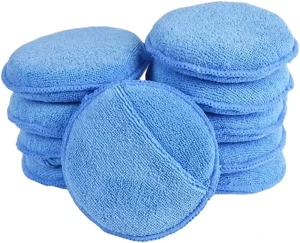 5 Inch Wear Resistant DA Polishing Foam Pads Cushioned Microfiber Buffing Sponge Pads for Mobile Car Detailing Shops