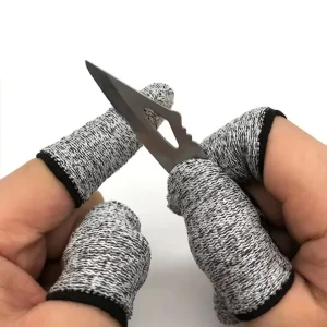 5-Level Protection Anti-Cutting Finger Gloves HPPE Material Ambidextrous Design for Garden Protective Gear