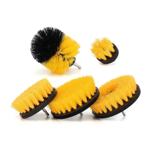 5 Pieces Drill Cleaning Brush Household Car Wheel Cleaning Drill Scrubber Brushes Power Cleaning Brush Kit for Carpet