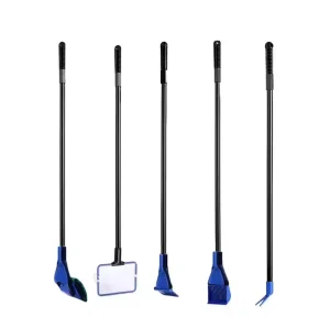 5-in-1 Aquarium Cleaning Kit with Telescopic Long Handle for Fish Tank Maintenance
