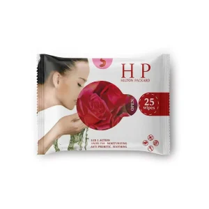 5 in 1 Clean Wipes Rose Extract Gentle Cleansing Towelettes 25pcs Non Irritating Deep Cleansing Portable Wipes