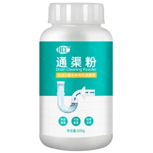 500g Drain Open Powder Kitchen Cleaners for Drains of Pipelines Tanks Sinks Toilets and More