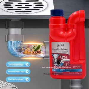 500g Powerful Dissolving Formula Drain-Clearing Liquid Unclogs Sinks Toilets Kitchen GreaseHigh-Strength Bulk Goods Drain Opener