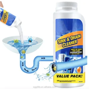 500g Powerful Kitchen Pipe Bathtub Bathroom Sink and Drain Cleaner Pipe Dredging Agent Sink Powder