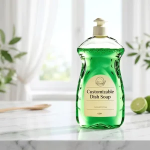 500ml Disposable Kitchen Dish Detergent Liquid Eco Friendly 15% 30% Active Ingredients Ginger & Lemon Fragrance