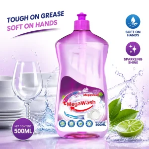 500ml Eco Friendly Dish Soap Powerful Deep Cleaning Floral Scent Dishwashing Liquid Detergent 5% 15%