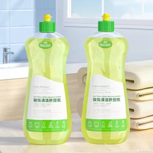 500ml PET Squeeze Bottle Custom Color Dishwashing Liquid Bottle Packaging Transparent Plastic Container for Soap Detergent