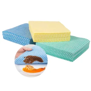 50pcs 36*40cm Non Woven Eco Friendly Cellulose Material Cleaning Cloths for Daily Kitchen Dish Washing Household Applications