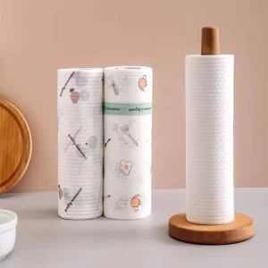 50pcs Per Roll Household Cleaning Disposable Nonwoven Kitchen Roll Rag Dishcloth Duster Dish Towel Wipe Cleaning Cloth