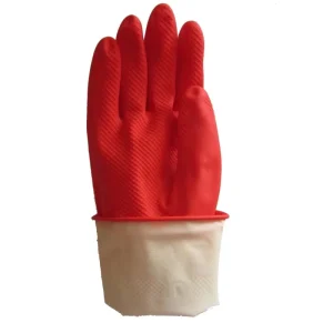 55g Waterproof Household Gloves for Kitchen Cleaning and Dish Washing Comfortable Cotton Nitrile Latex Rubber Medium Thickness