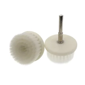 55mm White Flat Drill Cleaning Brushes 6mm Shank Soft Electric Detailing Brush Head for Dust Removal DIY Handcraft Cleaning
