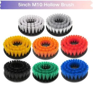 5Inch Electric Cleaning Brushes Car Detailing Brush Power Scrubber Car Wash Brushes for Car Kitchen Household Polishing Cleaning