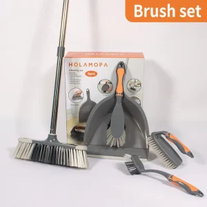 5Pcs Multi Cleaning Brush Set Durable Nylon Bristle Hand Held Scrub Tools for Kitchen Bath Car Interior Detail Washing
