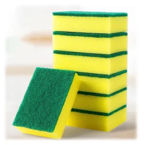 5Pcs pack Sponge Scouring Pad Rectangle Sponges for Dishes Cleaning Dish Washing Scrubber Kitchen Washing Brush