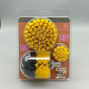 6 Colors 3 PCS Drill Scrubber Scrubbing Brushes Set Electric Washing Brushes for Cleaning