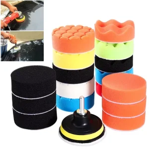 6 Inch 7 Inch Waxing Buffing Sponge Pad Polishing Rubbing Ruber Scouring Pad Power Scrub All Purpose for Car Repair Auto Care