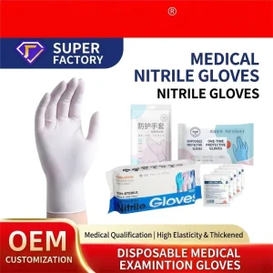 6 Mil Diamond Grip Disposable Nitrile Gloves Black for Heavy Duty Automotive Chemical Use Food Touch Screen Anti Static