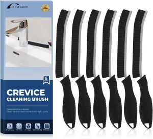6 Piece Set Crevice Cleaning Brushes Grout Cleaner Brush for Small Spaces to Reach Bathroom Accessory