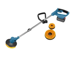 6 in 1 Electric Cleaning Brush Multifunctional Telescopic Cleaner for Bathroom Patio Polishing Snow Leaf Cleaning