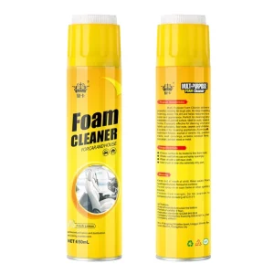 650ml Multi Funtion Foam Cleaner Deep Cleaning Agent Home Car Leather Sofa Cleaner Foam Spray with Brush